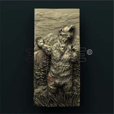 ROARING BEAR 3D STL 3DWave